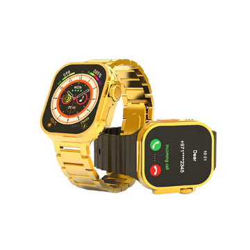 Gold Smart Watch + 2 Straps - NF Collections