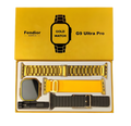 Gold Smart Watch + 2 Straps - NF Collections